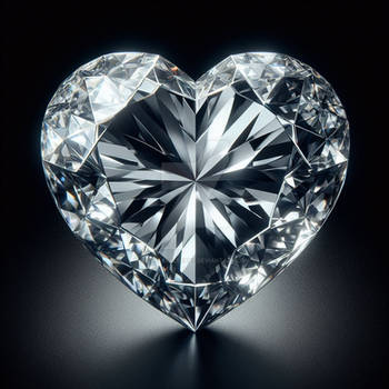 jewel heart diamond digital art