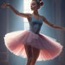 lady dances in tutu digital art woman cute