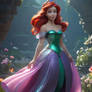 ariel disney princess closeup cute digital art