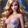 barbie in lingerie pink lady digital art 3D HD