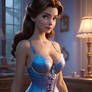 belle disney princess in lingerie babe model 3D HD
