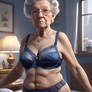 grandma older lady in lingerie 3D HD model babe