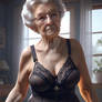 grandma older lingerie babe model 3D HD