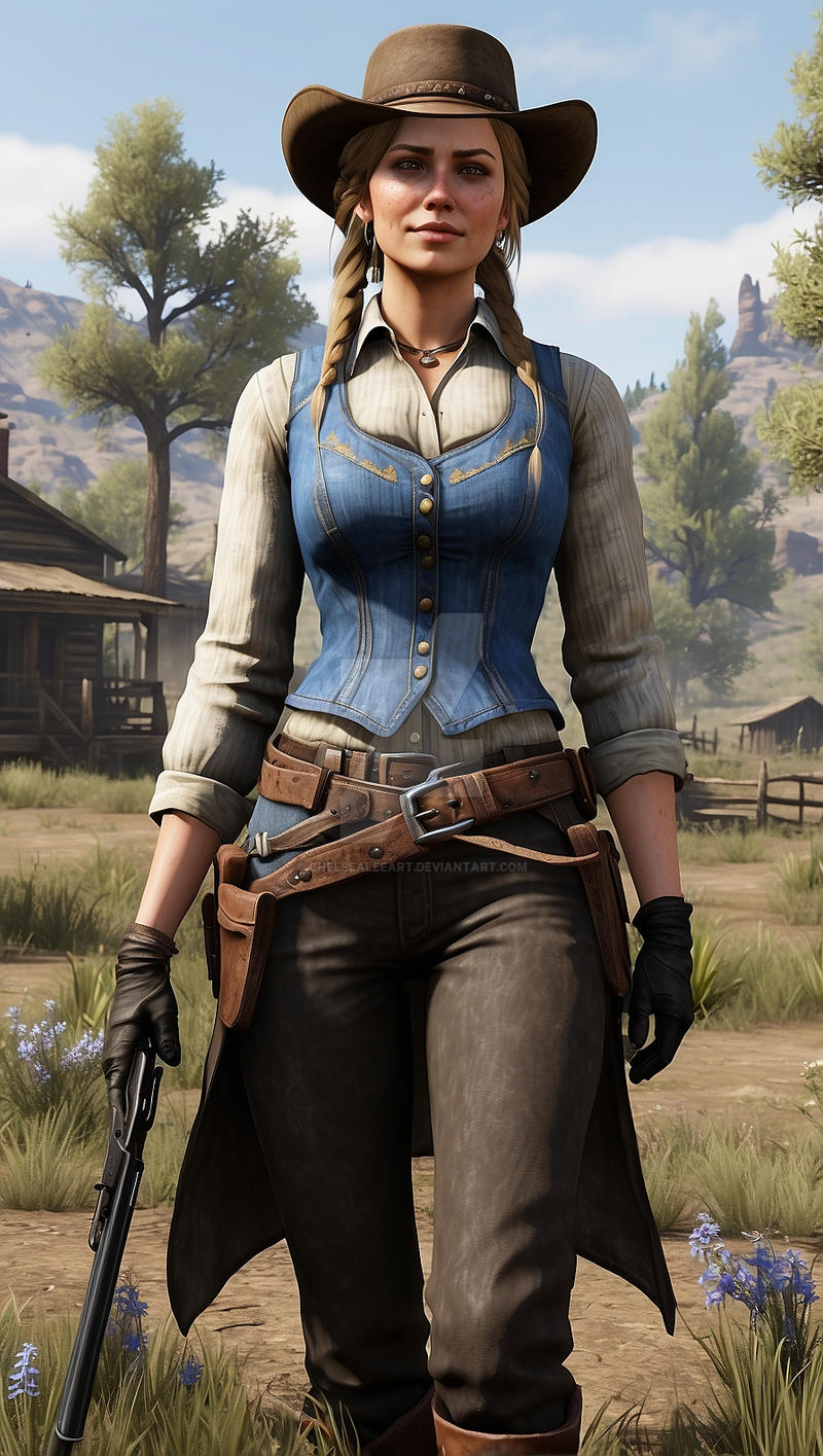 Sadie From Rdr2 sadie adler in spring red dead redemption 2 HD by ChelseaLeeART on ...