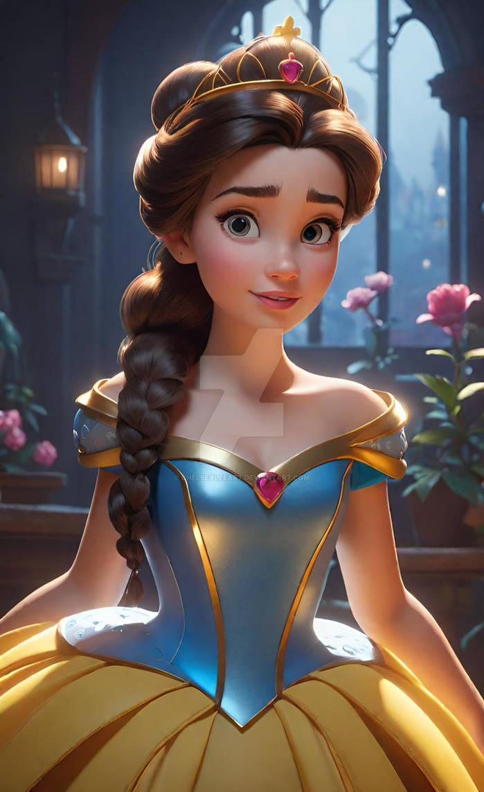disney princess digital art 3D HD model by ChelseaLeeART on DeviantArt