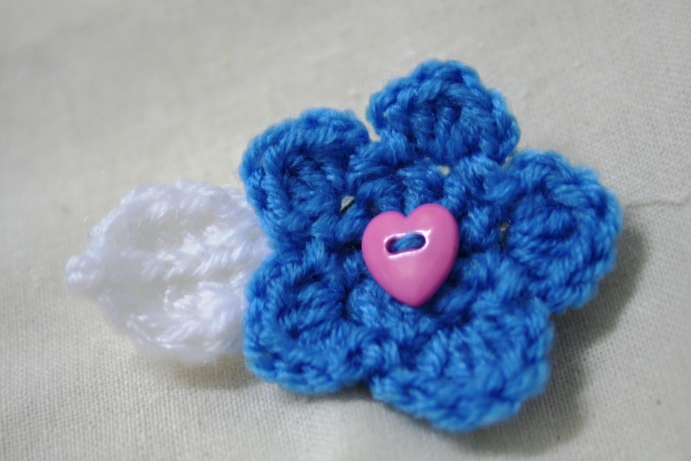 crochet brooch