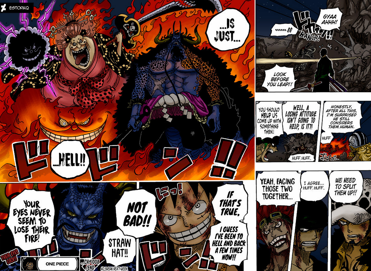 1008 One Piece Last Page Colored By Estopa12 On Deviantart