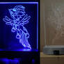 Rainbow Dash   Hand Engraved + LED