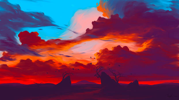 Sunset Birds