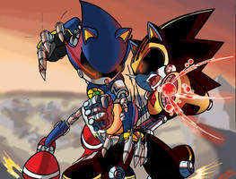 Metal Sonic Vs Shard (Coloured Version)