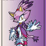 Blaze the cat (Sonic Channel Colouring Page)
