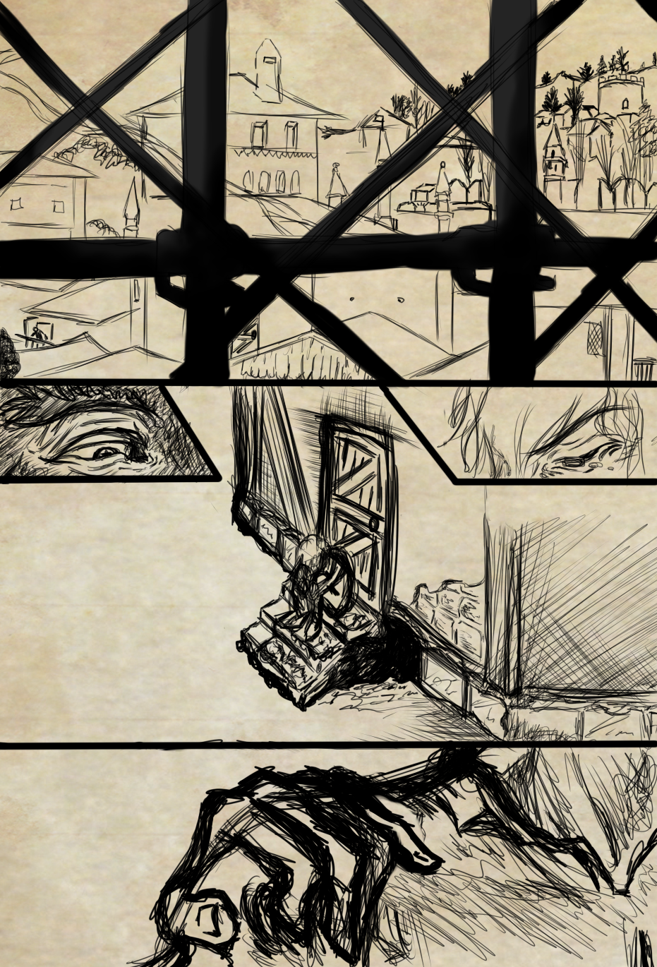 Mark Of Darkness Pag.1 Rough [Storyboard]