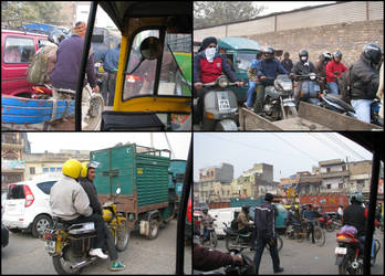 Traffic jam, Rani Jhansi Road