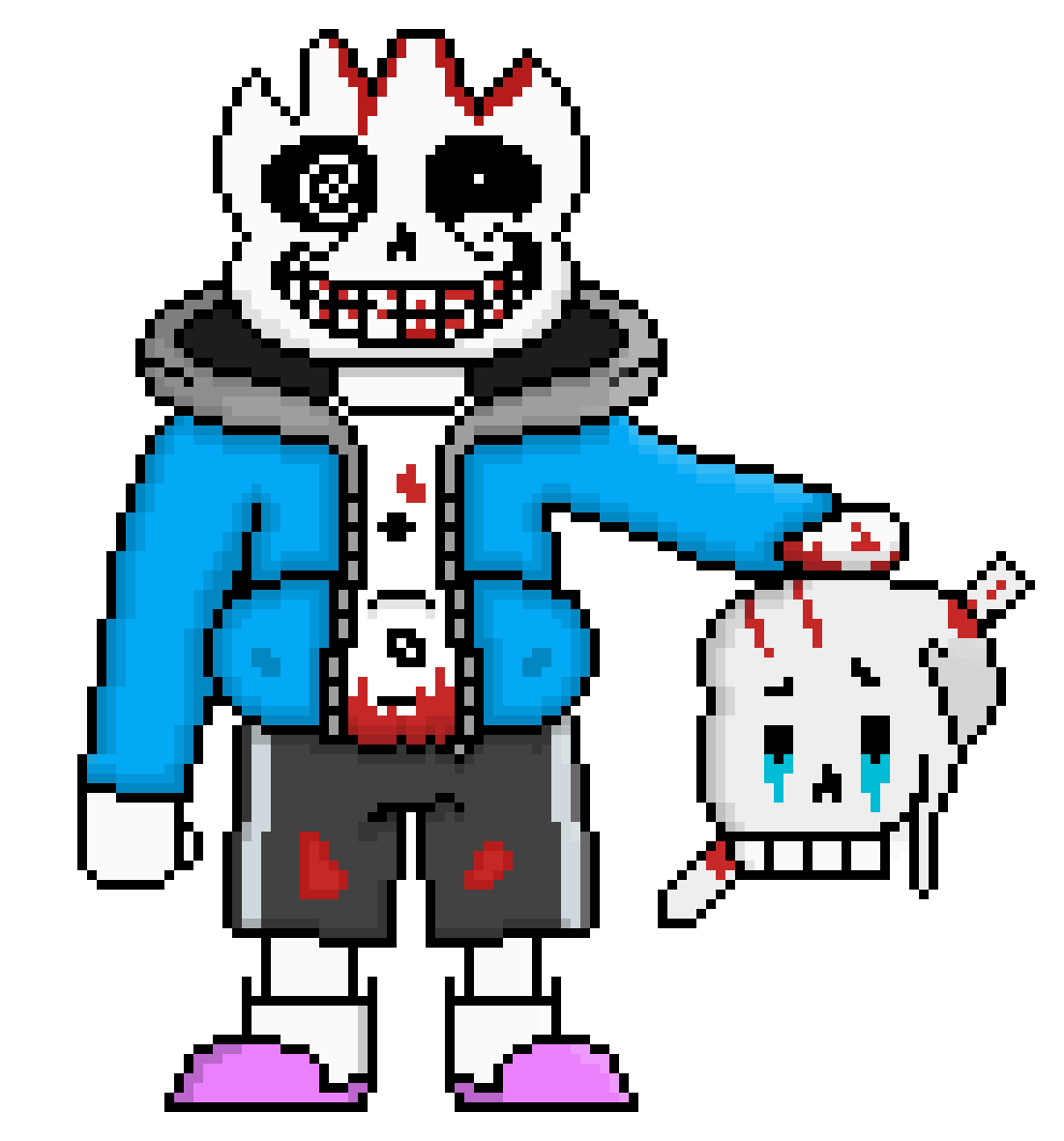 spookafie on X: tried out pixel art #sans #insanitysans