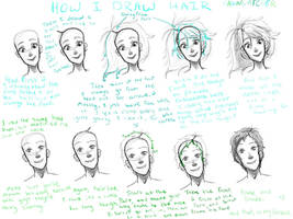 How I draw hair