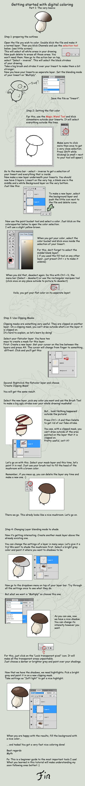 Digital coloring tutorial 01