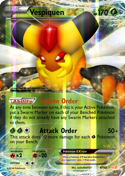 vespiquen ex pokemon card 1st Edition. Vespiquen EX pokemon card #270