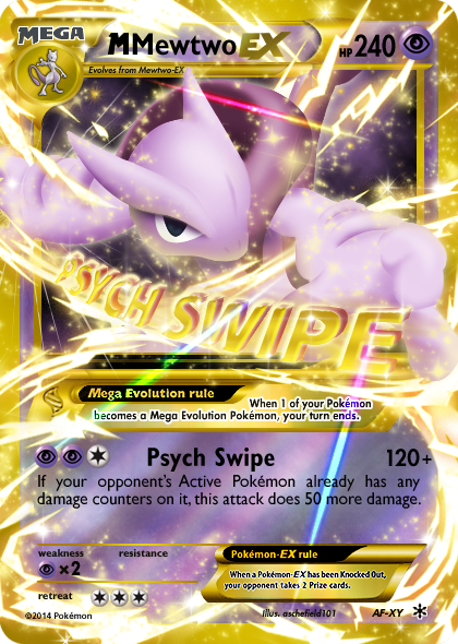 pokemon cards mega evolution mewtwo Team Rocket's ex - BGS 9.5 Psychic Colorless Energy Absorption Attach an Energy card from your discard pile to this Pokmon Mega Mewtwo Y, 2015