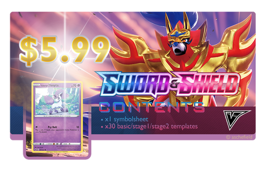 Pokemon SWSH Templates - Core Pack