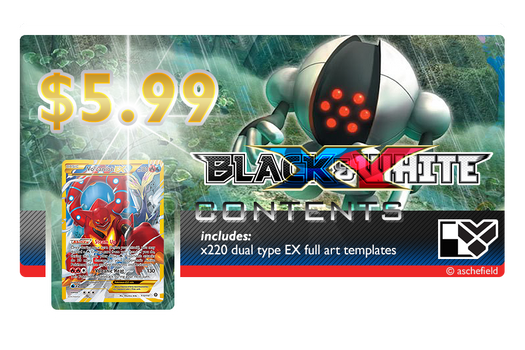 Pokemon BWXY Templates - Dual Types EX FA Pack