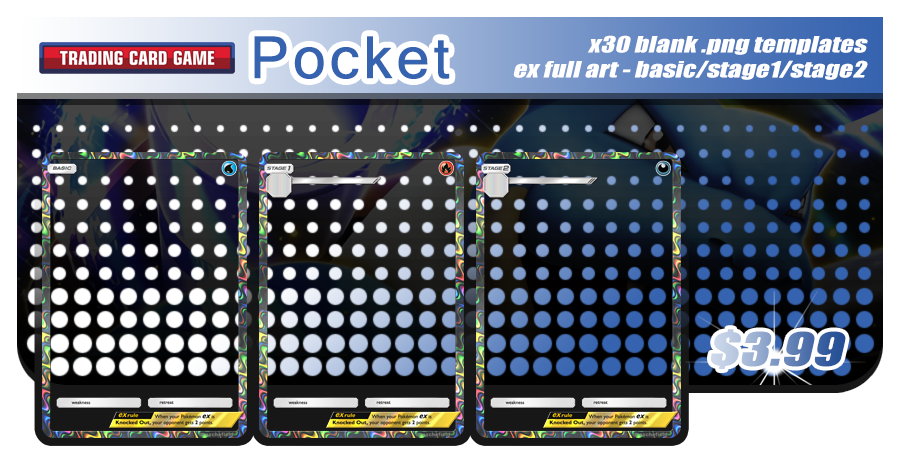 Pokemon Pocket Templates - ex Full Art by aschefield on DeviantArt Pokemon Pocket Templates - ex Full Art by aschefield on DeviantArt