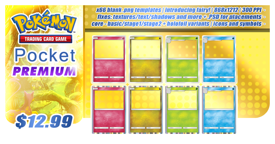 pokemon trading card template Getting Back Into Making Fake Cards Pokemon Pocket Templates - Premium