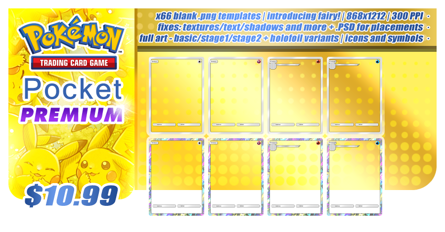 Pokemon Pocket Templates - Premium Full Art by aschefield on DeviantArt Pokemon Pocket Templates - Premium Full Art by aschefield on DeviantArt