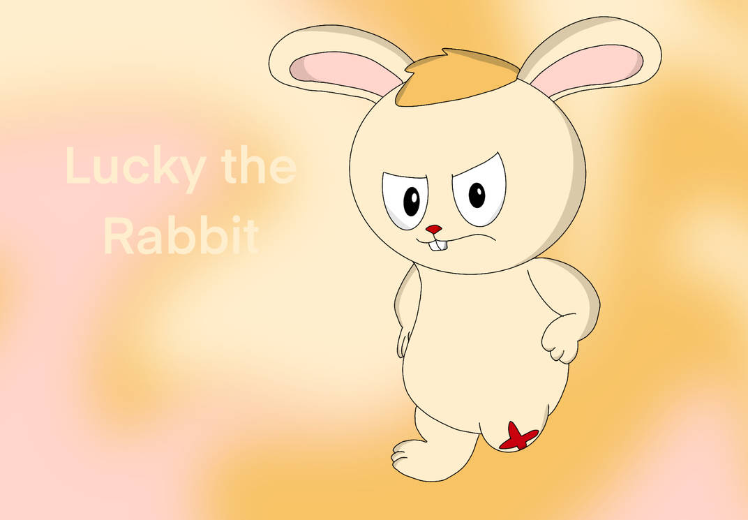 No Luck Rabbit Lucky the Rabbit by ArtsieBird0525 on DeviantArt