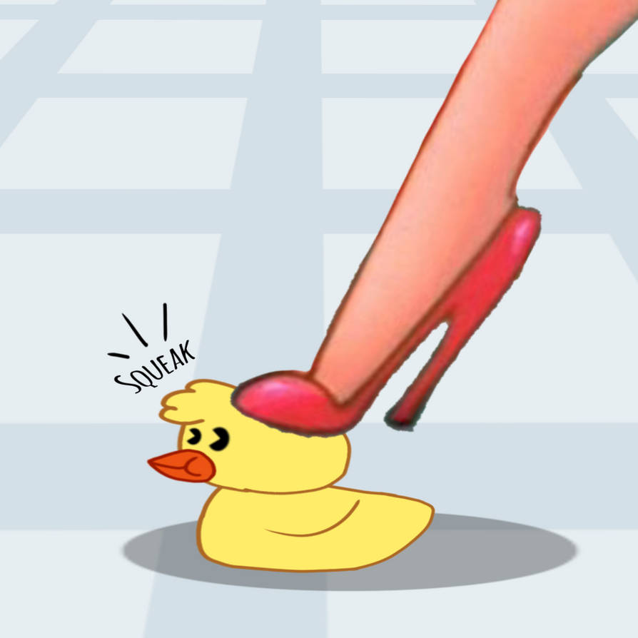 Jessica Rabbit actually steps on a rubber ducky by SPOOFY08 on DeviantArt