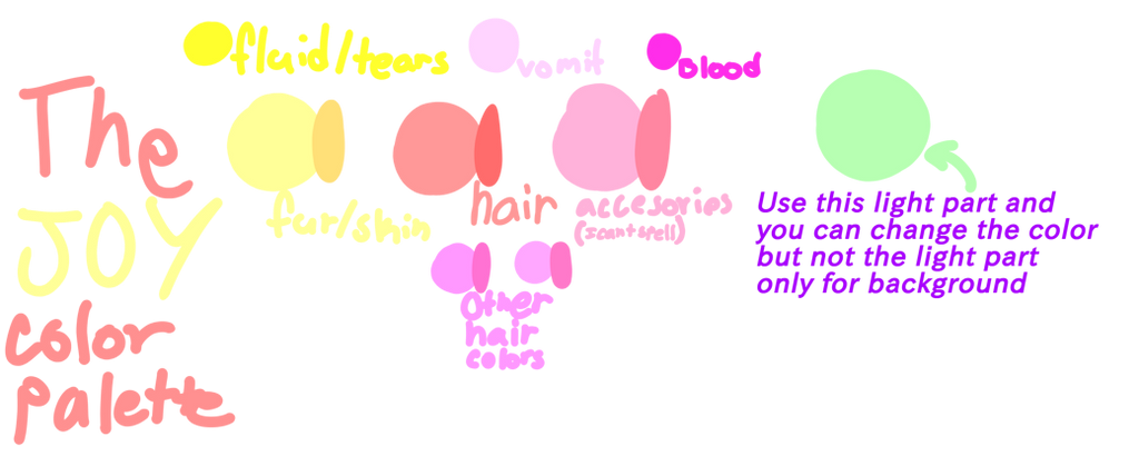 The JOY color palette by GalaxyBerries on DeviantArt