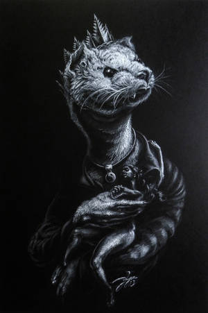 The Ermine with the Lady by OMtNI The Ermine with the Lady by OMtNI