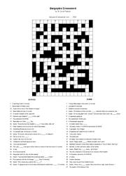 Gargoyles Crossword