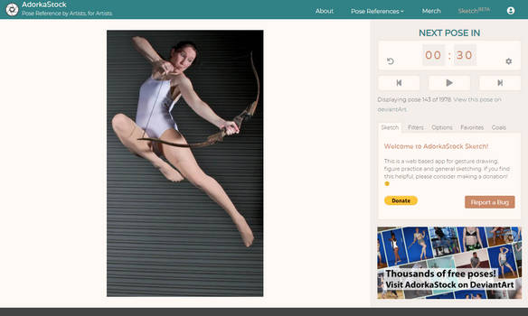 AdorkaStock Sketch: Timed Web App for Poses!