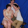 Trio Group Girlfriends Polyamory Pose Reference