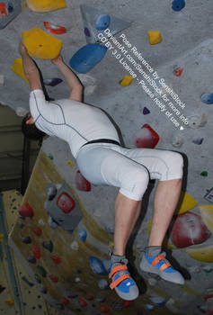Hanging Rock Climbing Perspective Foreshortening
