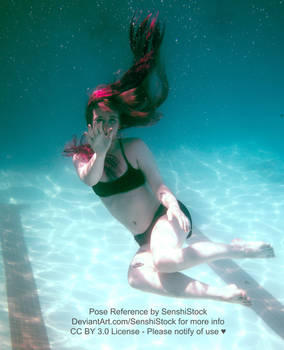 Sinned-angel-stock Underwater Floating Pose