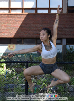 Dynamic Jump Action Wand Weapon Attack Magic Pose