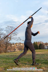 Staff Over Head Walking Pose Reference