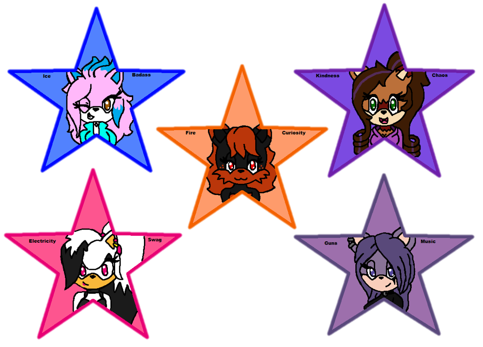 Chibi Star Rounded Chibi Stars by DianaFoxyVolturi on DeviantArt