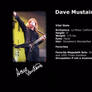Dave Mustaine Vital Stats