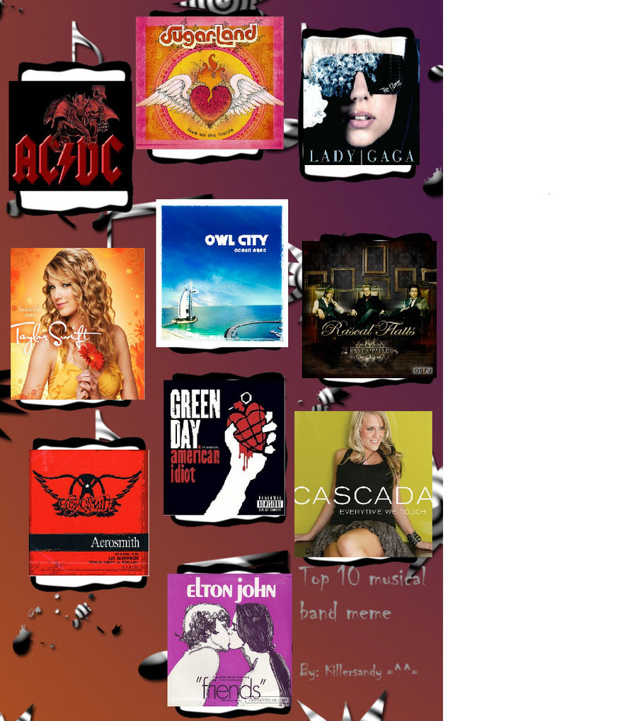 Top 10 Bands Meme By Sharpshooter101 On Deviantart Top 10 Bands Meme By Sharpshooter101 On Deviantart