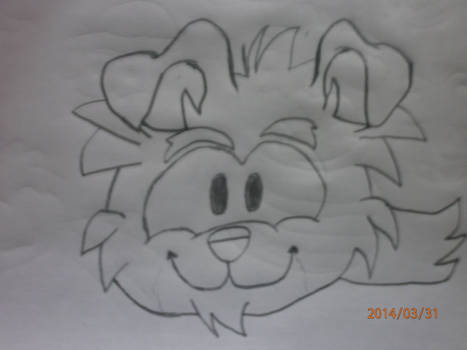 dibujo del puffle perro