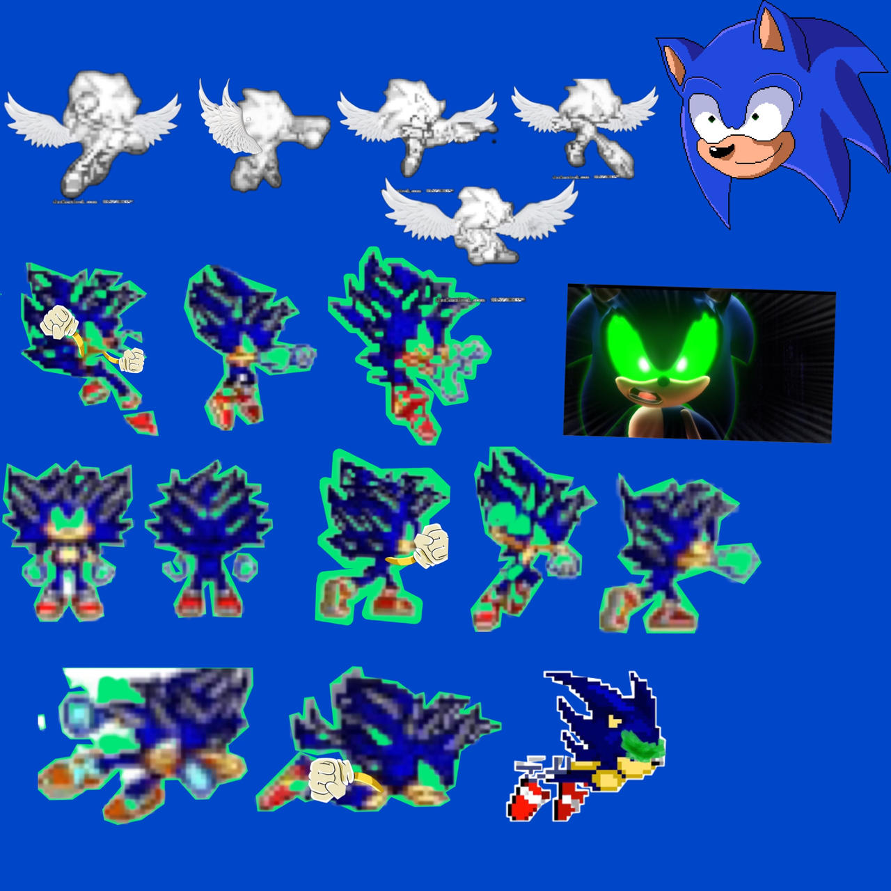 Hyper Sonic x render by shadowXcode on DeviantArt
