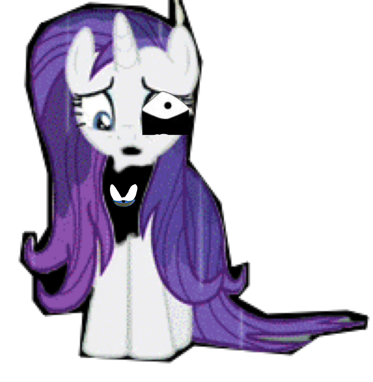 Rarity is slowly turning into a demon by shadowXcode on DeviantArt