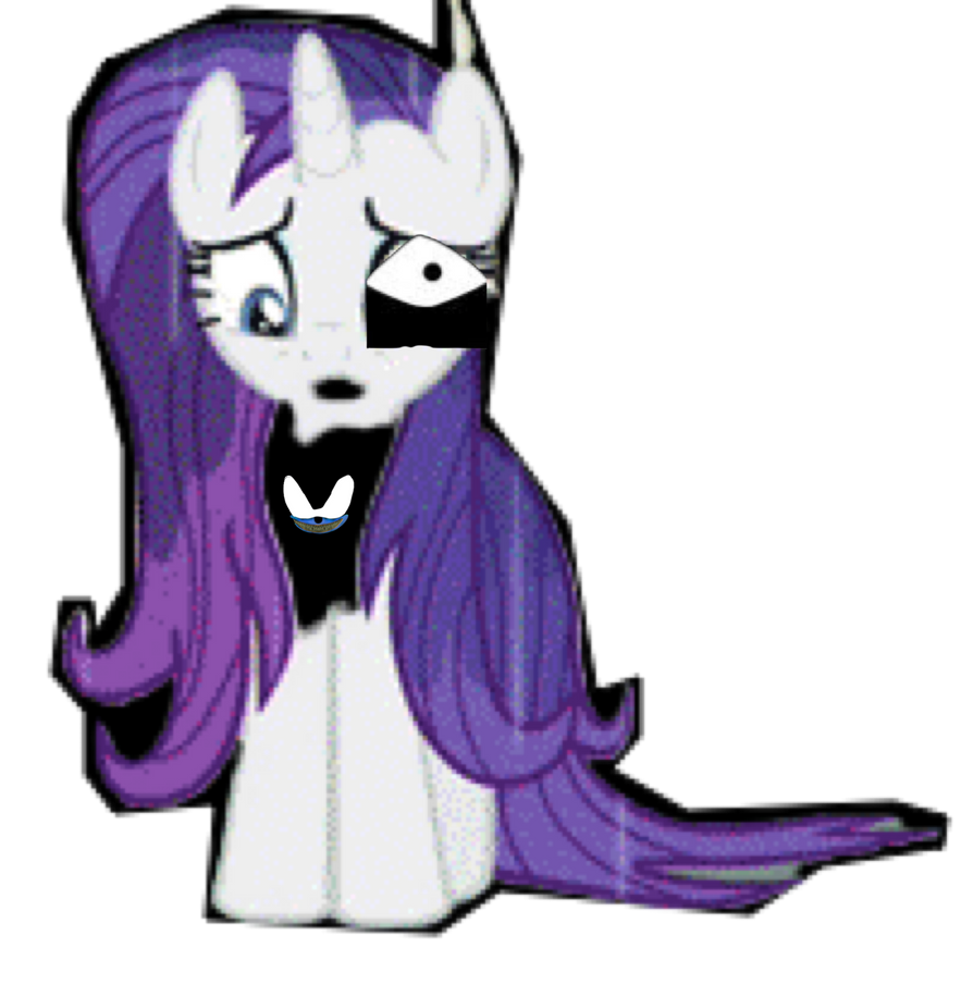 Rarity is slowly turning into a demon by shadowXcode on DeviantArt