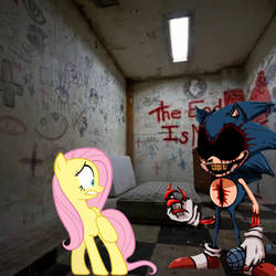 Fluttershy meets starved Sonic