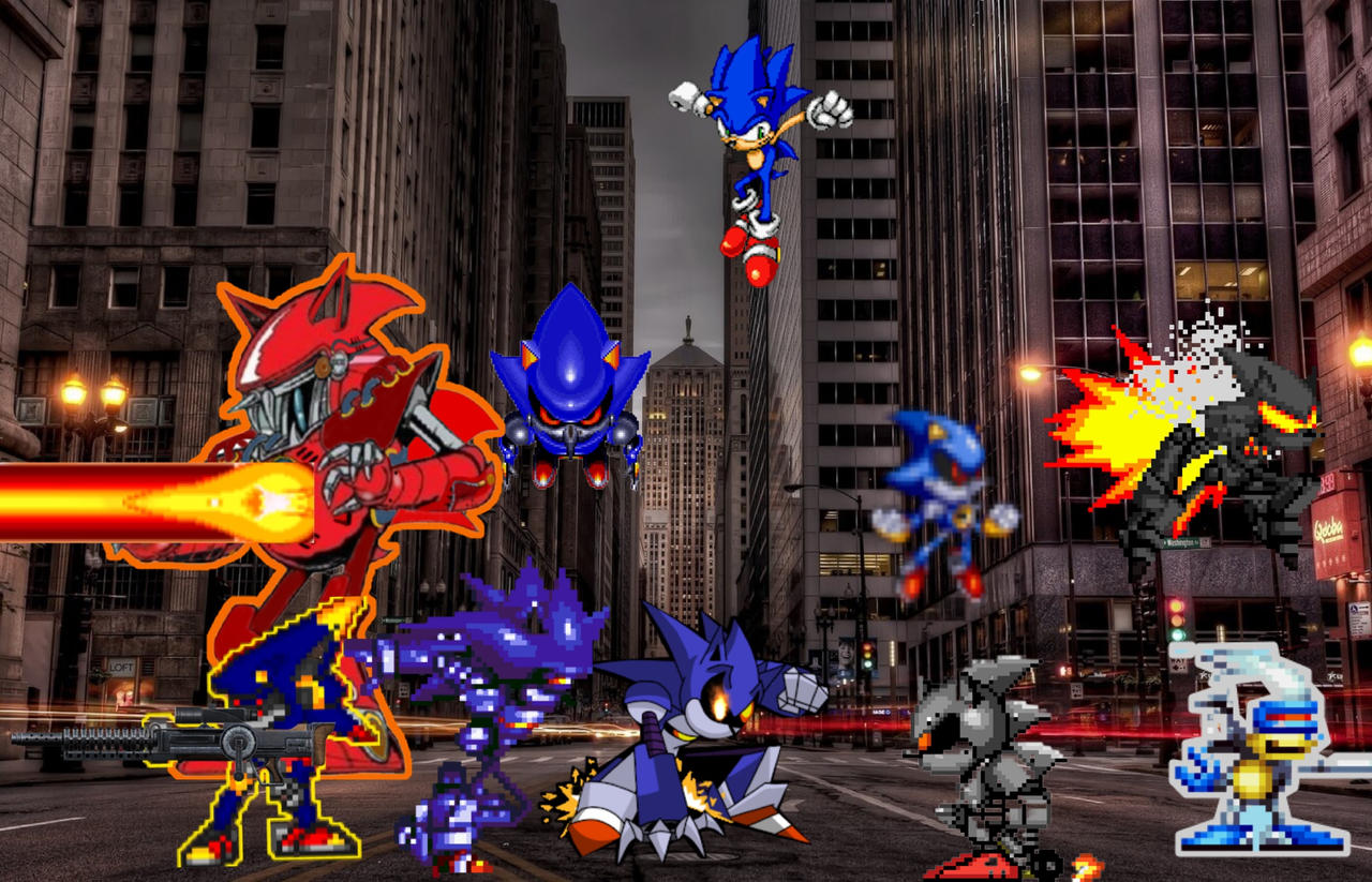Sonic Vs All Metal Sonics By ShadowXcode On DeviantArt sonic-vs-all-metal-sonics-by-shadowxcode-on-deviantart