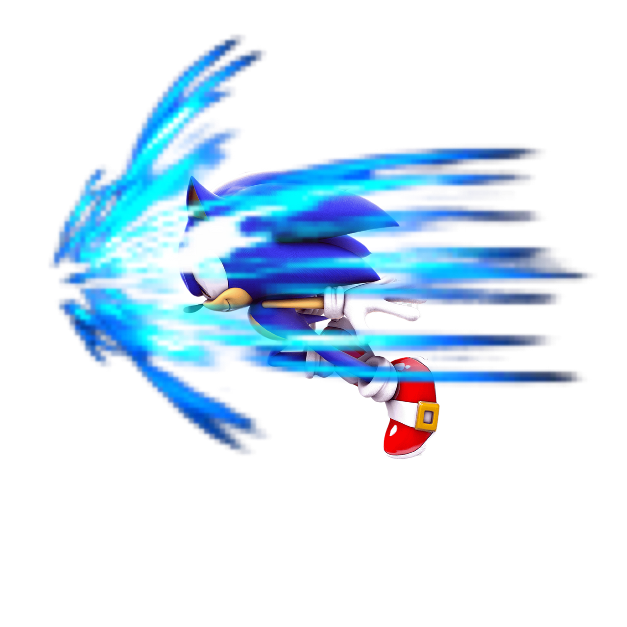 Sonic mid air boost render by shadowXcode on DeviantArt