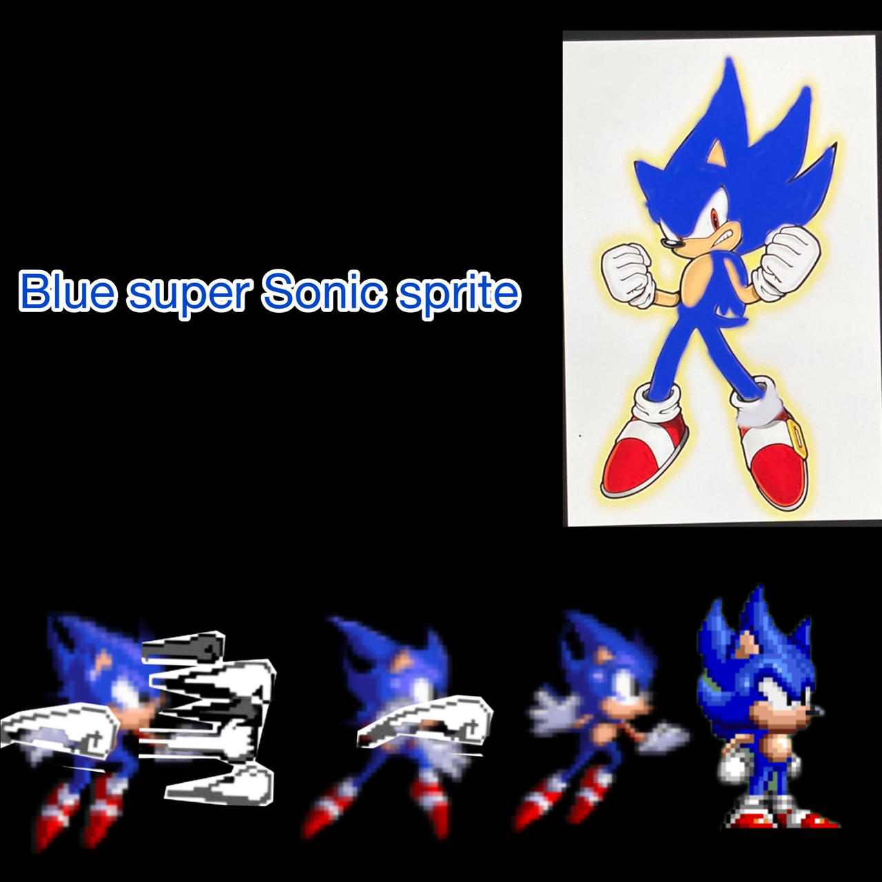 Super Sonic Blue Sprite Preview by Matheus30cs on DeviantArt