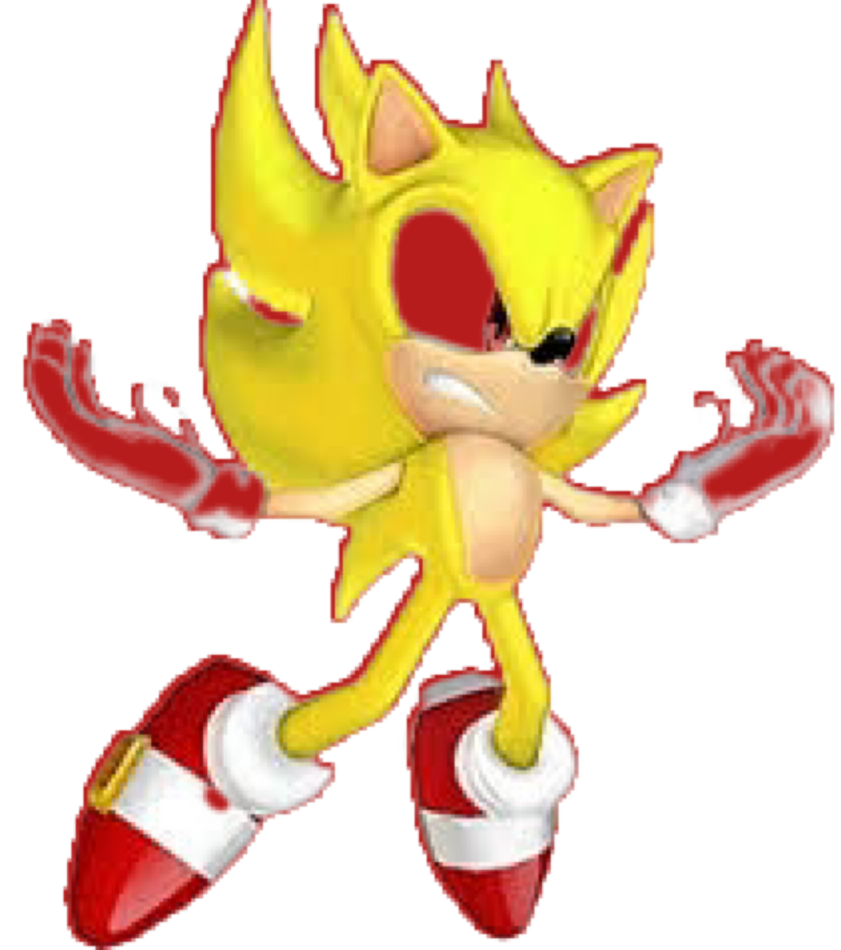 Super Sonic exe render by shadowXcode on DeviantArt